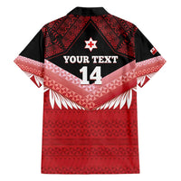 Custom Mate Maa Tonga XIII Family Matching Tank Maxi Dress and Hawaiian Shirt Tongan Kupesi Ngatu - Rugby Style LT14 - Polynesian Pride