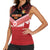 Custom Mate Maa Tonga XIII Women Sleeveless Polo Shirt Tongan Kupesi Ngatu - Rugby Style