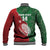 Custom Tonga And Australia Rugby Baseball Jacket Mate Maa Tongan Ngatu Mix Kangaroos Aboriginal