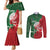 Custom Tonga And Australia Rugby Couples Matching Mermaid Dress and Long Sleeve Button Shirt Mate Maa Tongan Ngatu Mix Kangaroos Aboriginal