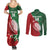 Custom Tonga And Australia Rugby Couples Matching Summer Maxi Dress and Long Sleeve Button Shirt Mate Maa Tongan Ngatu Mix Kangaroos Aboriginal
