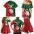 Custom Tonga And Australia Rugby Family Matching Mermaid Dress and Hawaiian Shirt Mate Maa Tongan Ngatu Mix Kangaroos Aboriginal