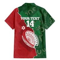 Custom Tonga And Australia Rugby Family Matching Mermaid Dress and Hawaiian Shirt Mate Maa Tongan Ngatu Mix Kangaroos Aboriginal LT14 - Polynesian Pride