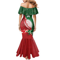 Custom Tonga And Australia Rugby Family Matching Mermaid Dress and Hawaiian Shirt Mate Maa Tongan Ngatu Mix Kangaroos Aboriginal LT14 - Polynesian Pride