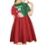Custom Tonga And Australia Rugby Kid Short Sleeve Dress Mate Maa Tongan Ngatu Mix Kangaroos Aboriginal