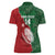 Custom Tonga And Australia Rugby Women Polo Shirt Mate Maa Tongan Ngatu Mix Kangaroos Aboriginal