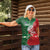 Custom Tonga And Australia Rugby Women Polo Shirt Mate Maa Tongan Ngatu Mix Kangaroos Aboriginal