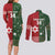 Custom Mate Maa Tonga And Kangaroo Australia Couples Matching Long Sleeve Bodycon Dress and Long Sleeve Button Shirt Tongan Kupesi Mix Aboriginal Art