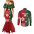 Custom Mate Maa Tonga And Kangaroo Australia Couples Matching Mermaid Dress and Long Sleeve Button Shirt Tongan Kupesi Mix Aboriginal Art