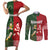 Custom Mate Maa Tonga And Kangaroo Australia Couples Matching Short Sleeve Bodycon Dress and Long Sleeve Button Shirt Tongan Kupesi Mix Aboriginal Art