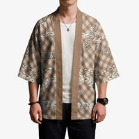 Brown Aloha Hawaii Shell Lei Kimono Palaka Hebrew Cone Honey Cowrie Elegant Curves - Polynesian Pride