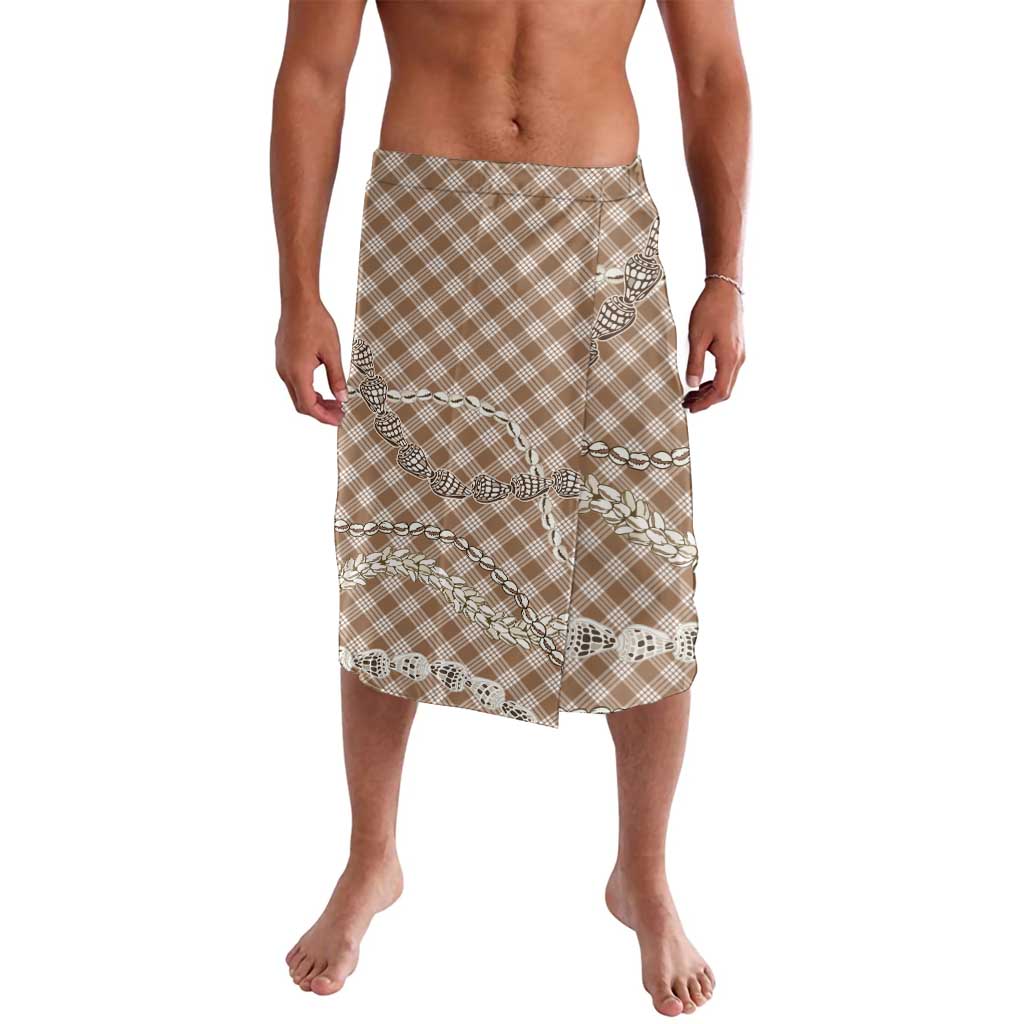 Brown Aloha Hawaii Shell Lei Lavalava Palaka Hebrew Cone Honey Cowrie Elegant Curves - Polynesian Pride