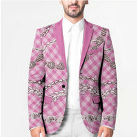 Pink Aloha Hawaii Shell Lei Blazer Palaka Hebrew Cone Honey Cowrie Elegant Curves - Polynesian Pride