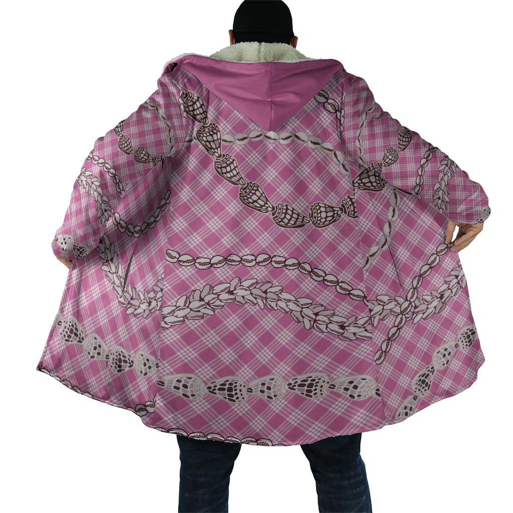 Pink Aloha Hawaii Shell Lei Cloak Palaka Hebrew Cone Honey Cowrie Elegant Curves - Polynesian Pride