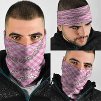 Pink Aloha Hawaii Shell Lei Neck Gaiter Palaka Hebrew Cone Honey Cowrie Elegant Curves - Polynesian Pride