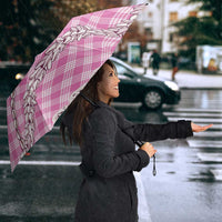 Pink Aloha Hawaii Shell Lei Umbrella Palaka Hebrew Cone Honey Cowrie Elegant Curves LT14 - Polynesian Pride