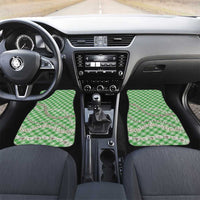 Green Aloha Hawaii Shell Lei Car Mats Palaka Hebrew Cone Honey Cowrie Elegant Curves - Polynesian Pride