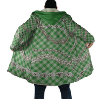 Green Aloha Hawaii Shell Lei Cloak Palaka Hebrew Cone Honey Cowrie Elegant Curves - Polynesian Pride