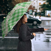 Green Aloha Hawaii Shell Lei Umbrella Palaka Hebrew Cone Honey Cowrie Elegant Curves - Polynesian Pride