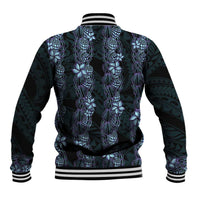 Purple Paradise Hawaii Shell Lei Baseball Jacket Hawaiian Sunrise Shell Hebrew Cone Plumeria LT14 - Polynesian Pride