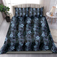Purple Paradise Hawaii Shell Lei Bedding Set Hawaiian Sunrise Shell Hebrew Cone Plumeria - Polynesian Pride