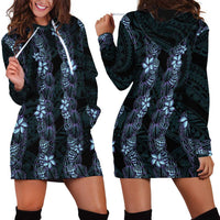Purple Paradise Hawaii Shell Lei Hoodie Dress Hawaiian Sunrise Shell Hebrew Cone Plumeria LT14 - Polynesian Pride