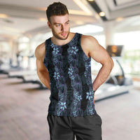 Purple Paradise Hawaii Shell Lei Men Tank Top Hawaiian Sunrise Shell Hebrew Cone Plumeria - Polynesian Pride
