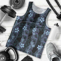 Purple Paradise Hawaii Shell Lei Men Tank Top Hawaiian Sunrise Shell Hebrew Cone Plumeria - Polynesian Pride