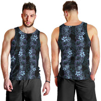Purple Paradise Hawaii Shell Lei Men Tank Top Hawaiian Sunrise Shell Hebrew Cone Plumeria - Polynesian Pride