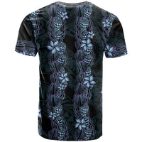 Purple Paradise Hawaii Shell Lei T Shirt Hawaiian Sunrise Shell Hebrew Cone Plumeria LT14 - Polynesian Pride