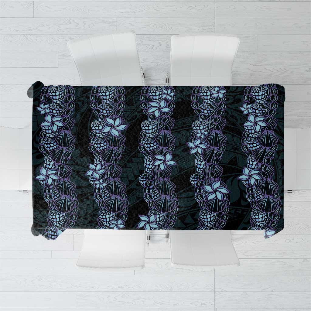 Purple Paradise Hawaii Shell Lei Tablecloth Hawaiian Sunrise Shell Hebrew Cone Plumeria - Polynesian Pride
