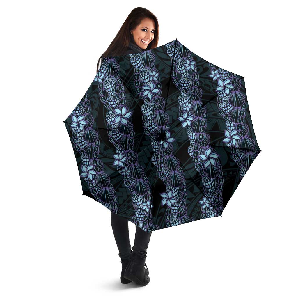 Purple Paradise Hawaii Shell Lei Umbrella Hawaiian Sunrise Shell Hebrew Cone Plumeria - Polynesian Pride