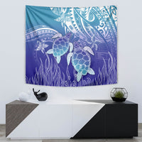 Polynesia Sea Turtle Tapestry Happy Valentine Day Polynesian - Dark Cyan LT14 - Polynesian Pride