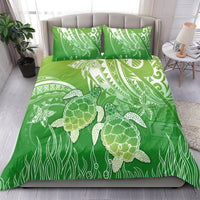 Polynesia Sea Turtle Bedding Set Happy Valentine Day Polynesian - Green LT14 - Polynesian Pride