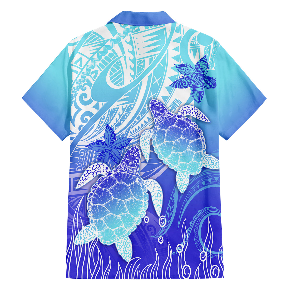 Polynesia Valentine Day Family Matching Tank Maxi Dress and Hawaiian Shirt Polynesian Sea Turtle Turquoise Version LT14 - Polynesian Pride