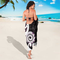 Aotearoa Koru Sarong Purple Maori Paua Shell Mix Silver Fern LT14 - Polynesian Pride