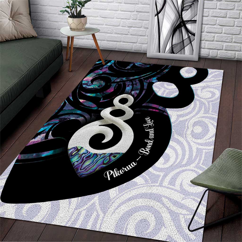 Aotearoa Pikorua Area Rug NZ Twist - Bond And Love LT14 White - Polynesian Pride