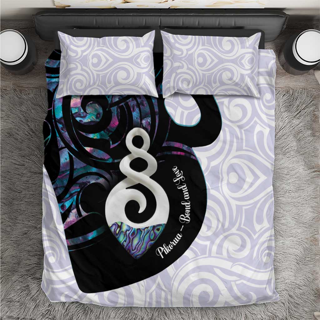 Aotearoa Pikorua Bedding Set NZ Twist - Bond And Love LT14 White - Polynesian Pride
