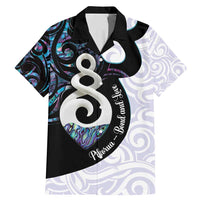 Aotearoa Pikorua Family Matching Mermaid Dress and Hawaiian Shirt NZ Twist - Bond And Love LT14 Dad's Shirt - Short Sleeve White - Polynesian Pride