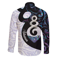 Aotearoa Pikorua Family Matching Off The Shoulder Long Sleeve Dress and Hawaiian Shirt NZ Twist - Bond And Love LT14 - Polynesian Pride