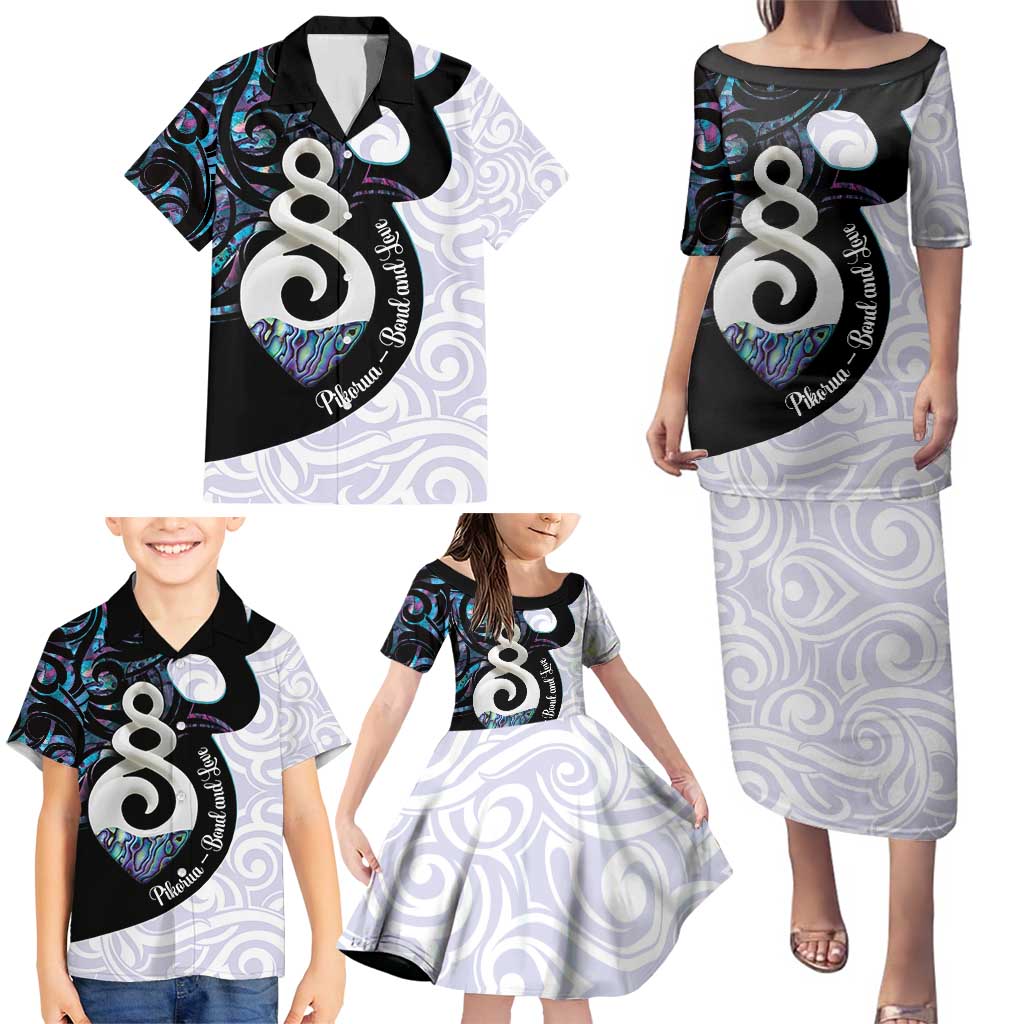 Aotearoa Pikorua Family Matching Puletasi and Hawaiian Shirt NZ Twist - Bond And Love LT14 - Polynesian Pride