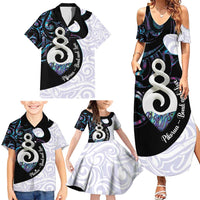Aotearoa Pikorua Family Matching Summer Maxi Dress and Hawaiian Shirt NZ Twist - Bond And Love LT14 - Polynesian Pride