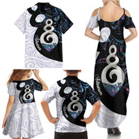 Aotearoa Pikorua Family Matching Summer Maxi Dress and Hawaiian Shirt NZ Twist - Bond And Love LT14 - Polynesian Pride
