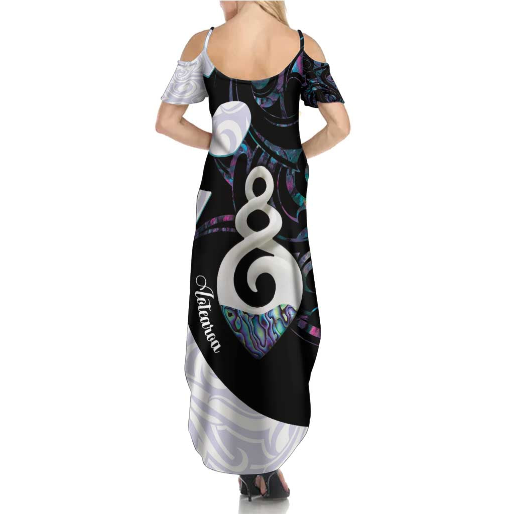 Aotearoa Pikorua Family Matching Summer Maxi Dress and Hawaiian Shirt NZ Twist - Bond And Love LT14 - Polynesian Pride