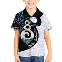 Aotearoa Pikorua Family Matching Summer Maxi Dress and Hawaiian Shirt NZ Twist - Bond And Love LT14 Son's Shirt White - Polynesian Pride