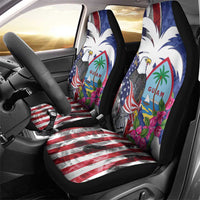 United States Guam Car Seat Cover USA Eagle Guahan Seal Bougainvillea LT14 - Polynesian Pride
