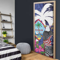 United States Guam Door Cover USA Eagle Guahan Seal Bougainvillea LT14 - Polynesian Pride