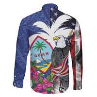 United States Guam Family Matching Summer Maxi Dress and Hawaiian Shirt USA Eagle Guahan Seal Bougainvillea LT14 - Polynesian Pride
