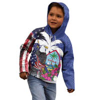 United States Guam Kid Hoodie USA Eagle Guahan Seal Bougainvillea LT14 - Polynesian Pride
