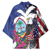 United States Guam Kimono USA Eagle Guahan Seal Bougainvillea LT14 - Polynesian Pride